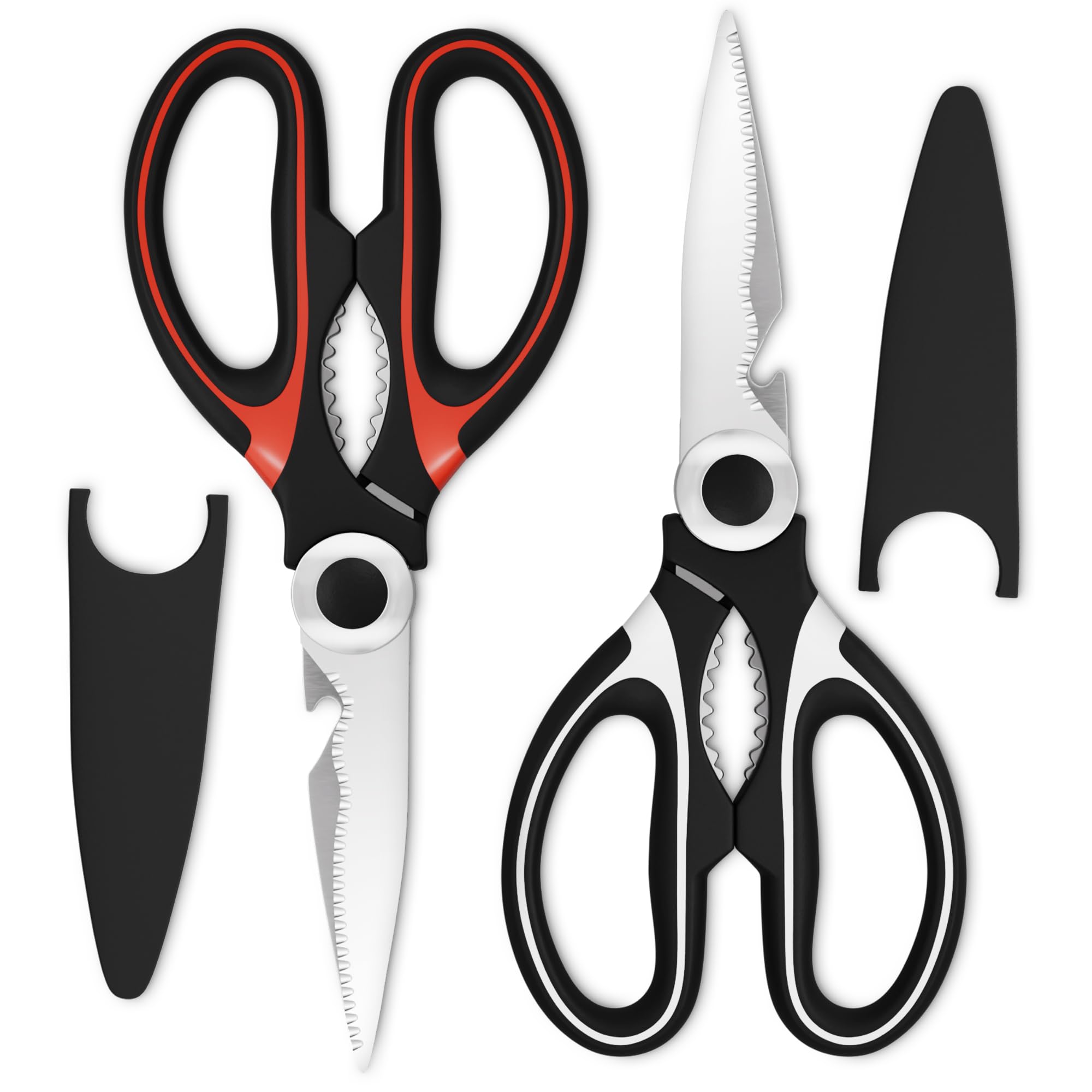 Multifunction Kitchen Scissors - Chicken Bone Meat Vegetable Cutter Nutcracker Bottle Openers Tools, 1 Pcs