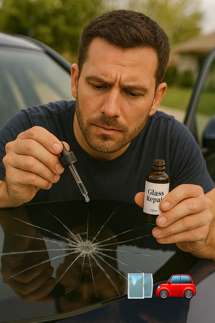 GlassFix Premium Serum – Advanced Windshield Crack Repair Kit (Buy 1 & Get 1 Free)