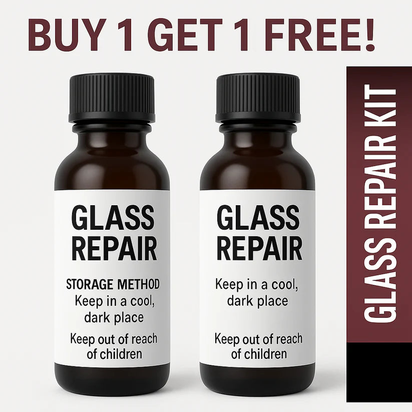 GlassFix Premium Serum – Advanced Windshield Crack Repair Kit (Buy 1 & Get 1 Free)